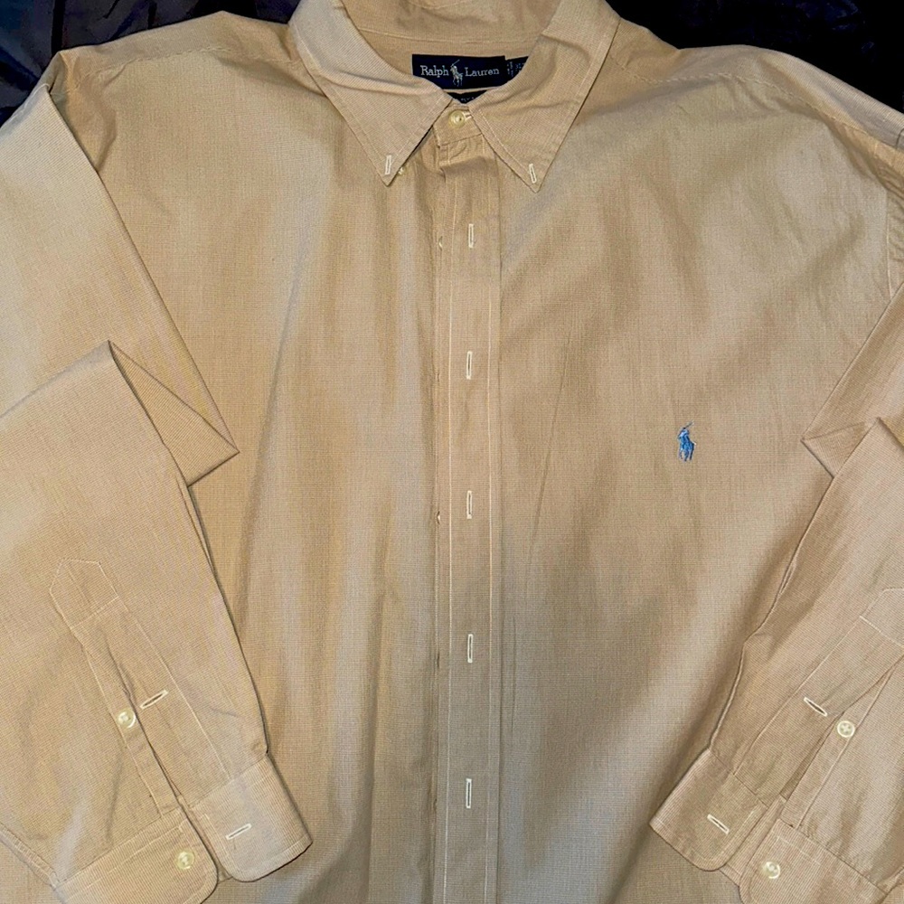 Big and Tall Ralph Lauren Polo - Classic Button Down/Dress/Casual Shirt